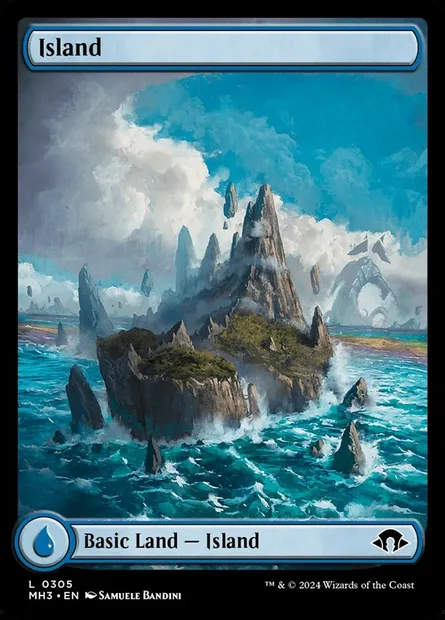 Island, Magic card MH3 305 — Modern Horizons 3 set