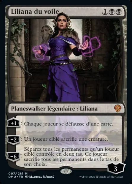 Liliana du voile, carte Magic DMU 97 — extension Dominaria Uni