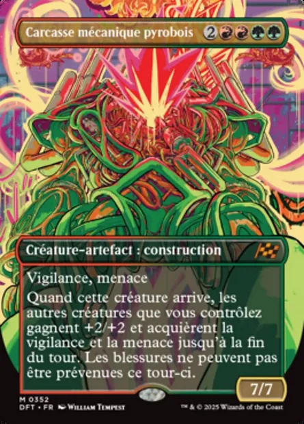Carcasse mécanique pyrobois, carte Magic DFT 352 — extension Aetherdrift