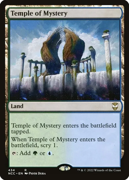 Temple of Mystery, Magic card NCC 434 — New Capenna Commander set