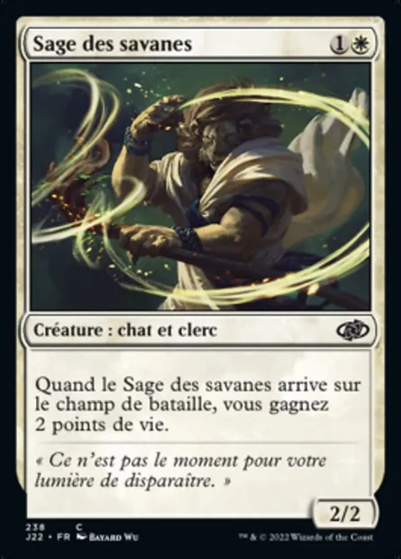 Sage des savanes, carte Magic J22 238 — extension Jumpstart 2022