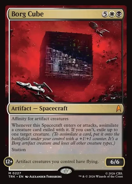 Borg Cube, Magic card TRK 227 — Star Trek set