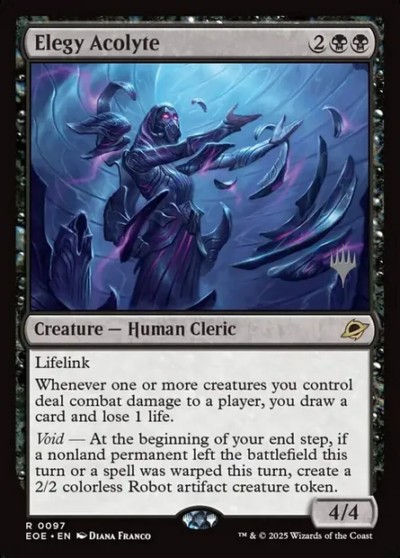 Elegy Acolyte, Magic card PEOE 97p — Edge of Eternities Promos set