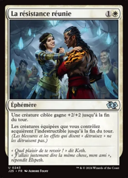 La résistance réunie, carte Magic J25 243 — extension Foundations Jumpstart