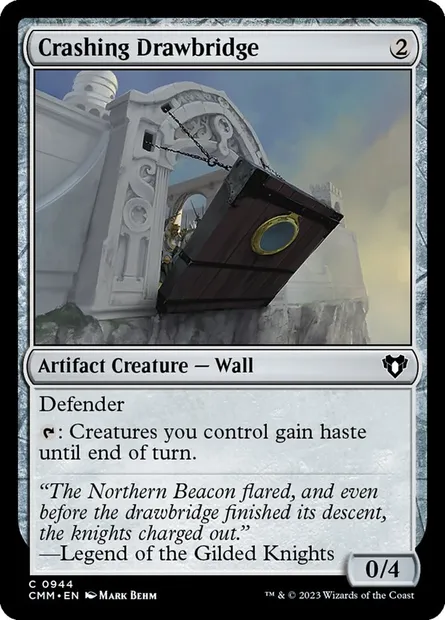 Crashing Drawbridge, Magic card CMM 944 — Commander Masters set
