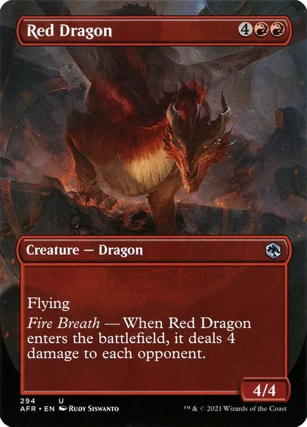 Red Dragon, Magic card AFR 294 — Adventures in the Forgotten Realms set