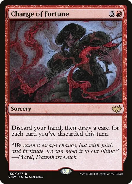 Change of Fortune, Magic card VOW 150 — Innistrad: Crimson Vow set