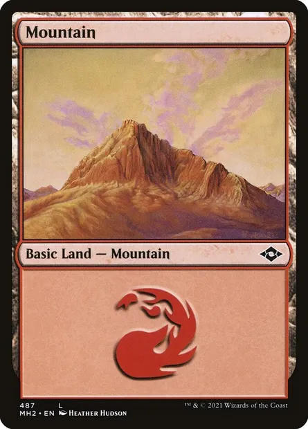 Mountain, Magic card MH2 487 — Modern Horizons 2 set