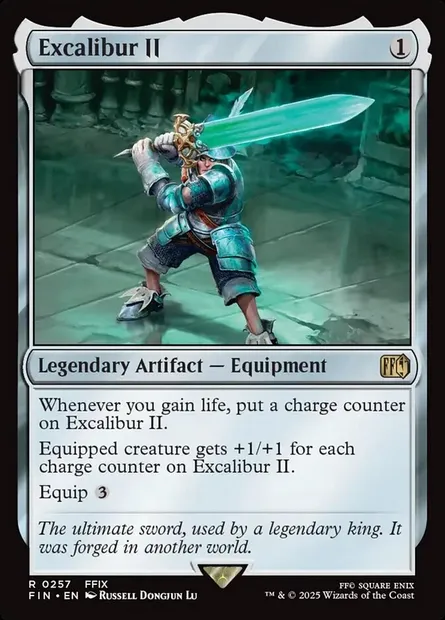 Excalibur II, Magic card FIN 257 — Final Fantasy set