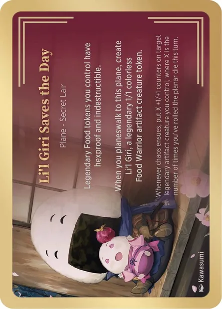 Li'l Giri Saves the Day, carte Magic PSSC 6 — extension Secret Lair Showcase Planes