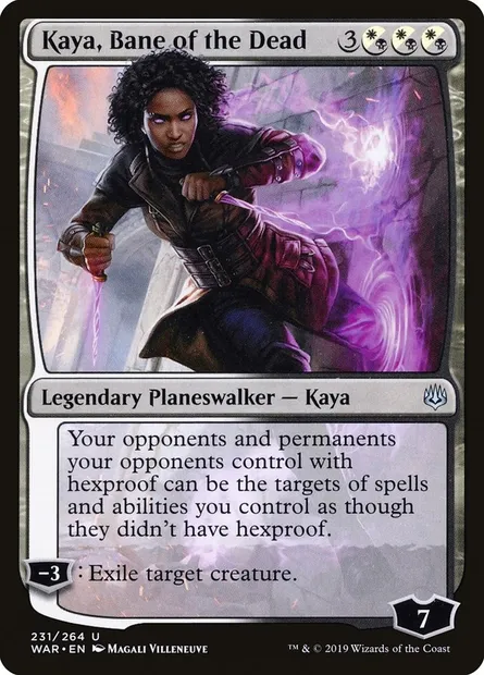 Kaya, Bane of the Dead, Magic card WAR 231 — War of the Spark set