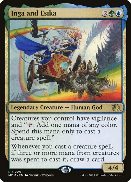 Inga and Esika, Magic card PMOM 229p — March of the Machine Promos set