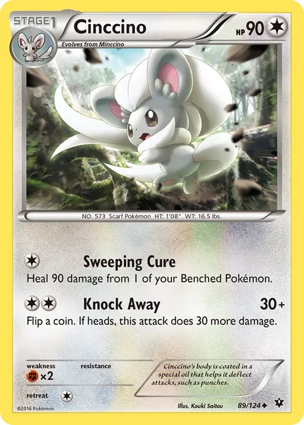 Cinccino, Pokémon card FCO 89 — Fates Collide set