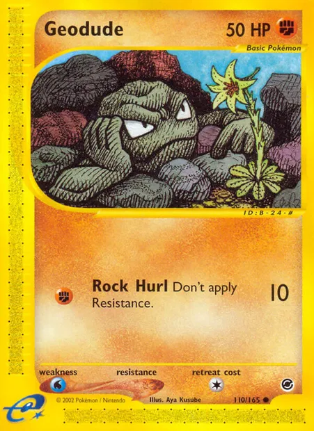 Geodude, Pokémon card EX 110 — Expedition Base Set set
