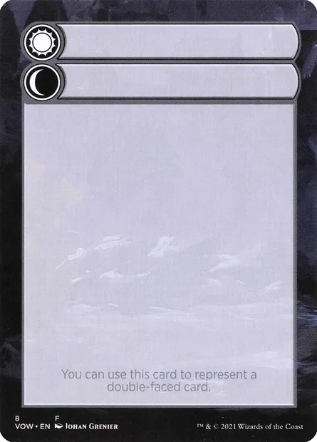 Double-Faced Substitute Card, Magic card SVOW 8 — Innistrad: Crimson Vow Substitute Cards set