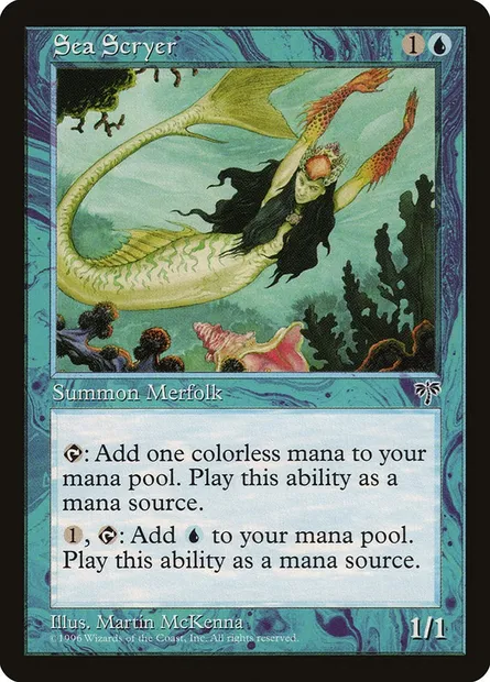 Sea Scryer, Magic card MIR 90 — Mirage set