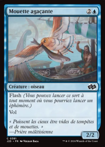 Mouette agaçante, carte Magic J25 381 — extension Foundations Jumpstart
