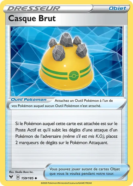 Casque Brut, carte Pokémon VIV 159 — extension Voltage Éclatant