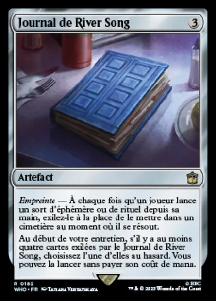 Journal de River Song, carte Magic WHO 182 — extension Doctor Who
