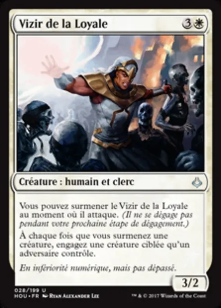 Vizir de la Loyale, carte Magic HOU 28 — extension L’âge de la destruction