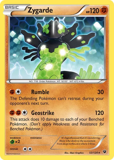 Zygarde, Pokémon card FCO 53 — Fates Collide set