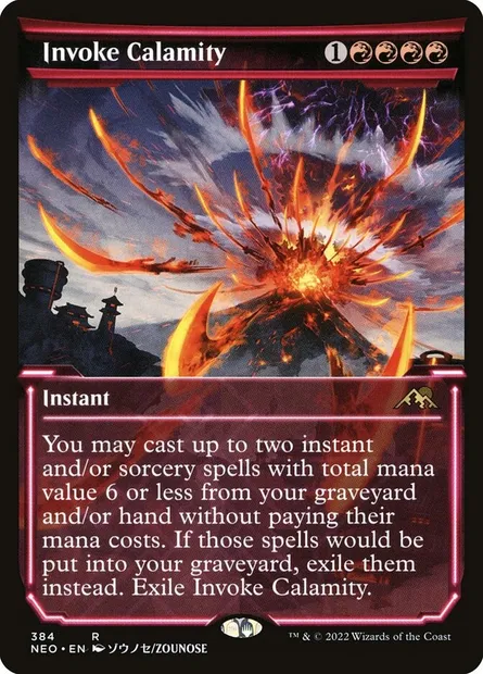 Invoke Calamity, Magic card NEO 384 — Kamigawa: Neon Dynasty set