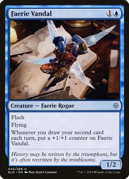 Faerie Vandal, Magic card ELD 45 — Throne of Eldraine set