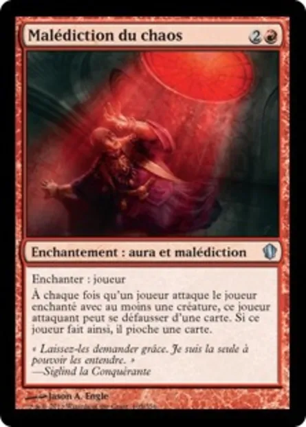 Malédiction du chaos, carte Magic C13 105 — extension Commander 2013