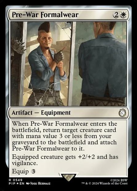 Pre-War Formalwear, Magic card PIP 549 — Fallout set
