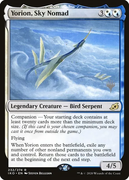 Yorion, Sky Nomad, Magic card PIKO 232p — Ikoria: Lair of Behemoths Promos set