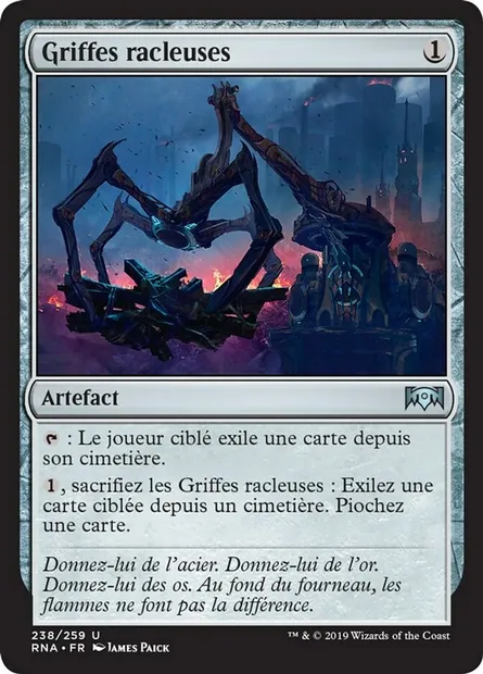 Griffes racleuses, carte Magic RNA 238 — extension L'allégeance de Ravnica