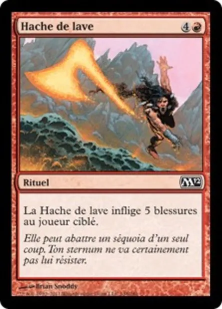 Hache de lave, carte Magic M12 148 — extension Magic 2012