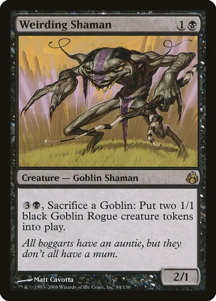 Weirding Shaman, Magic card MOR 84 — Morningtide set