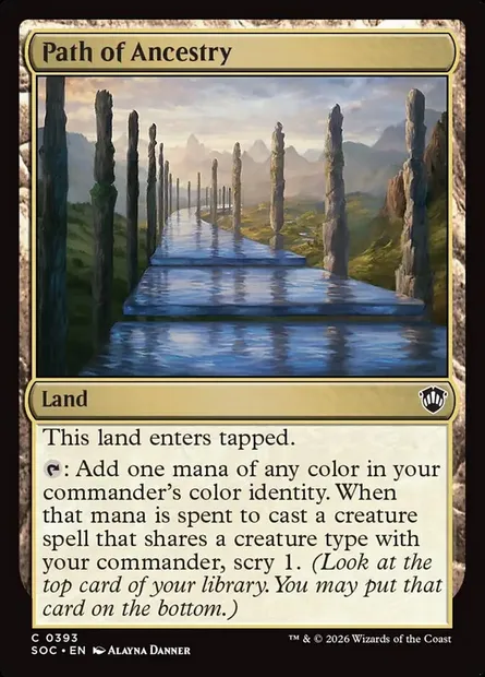 Voie de l'Ascendance, carte Magic SOC 393 — extension Secrets of Strixhaven Commander
