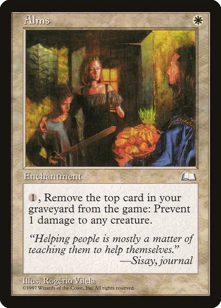 Alms, Magic card WTH 3 — Weatherlight set