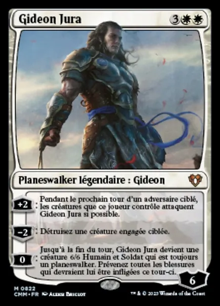 Gideon Jura, carte Magic CMM 822 — extension Commander Masters