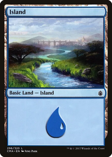 Île, carte Magic CMA 296 — extension Commander Anthology