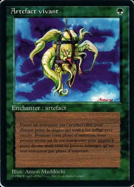 Living Artifact, Magic card FBB 209 — Foreign Black Border set