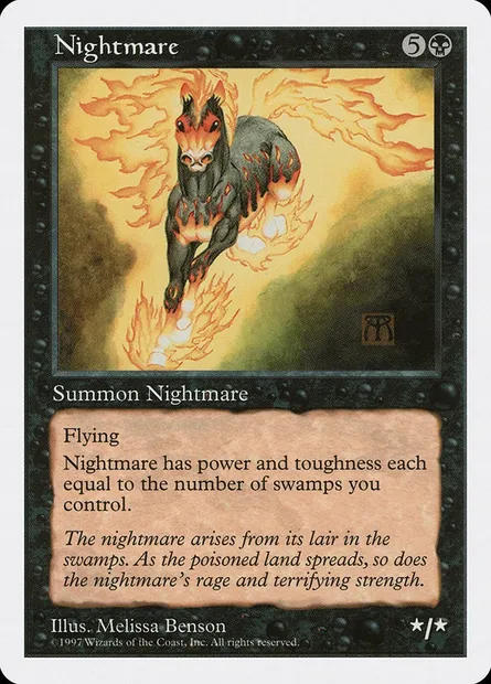Nightmare, Magic card 5ED 184 — Fifth Edition set