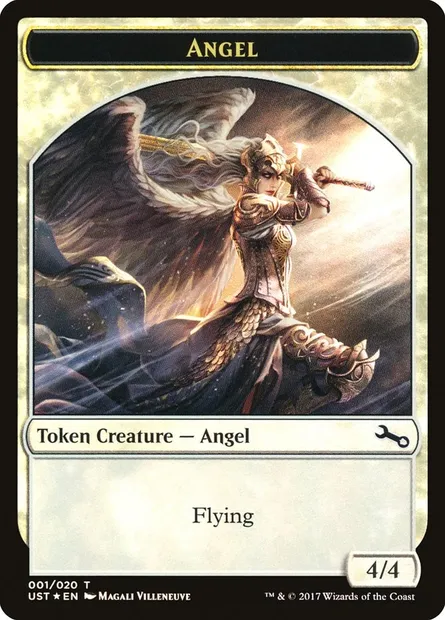 Angel // Angel, carte Magic TUST 1 — extension Unstable Tokens