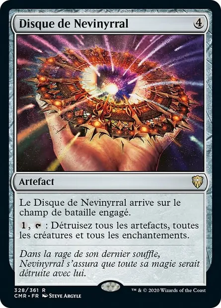 Disque de Nevinyrral, carte Magic CMR 328 — extension Commander Legends