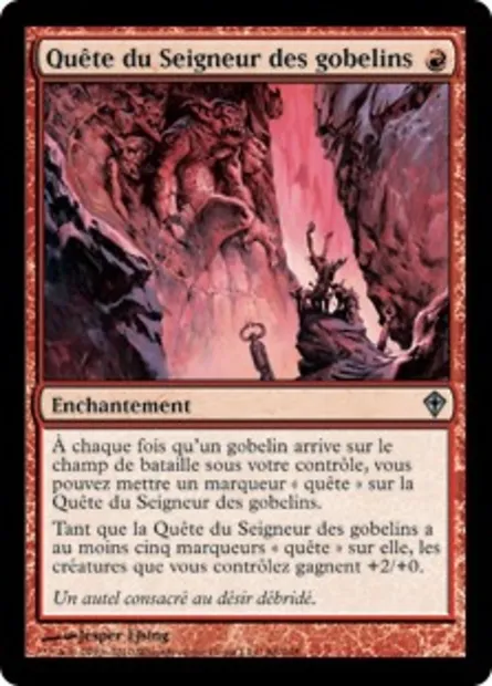 Quête du Seigneur des gobelins, carte Magic WWK 86 — extension Worldwake