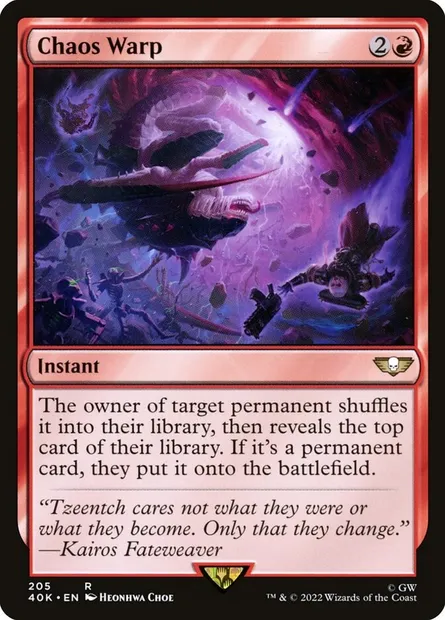 Chaos Warp, Magic card 40K 205 — Warhammer 40,000 Commander set