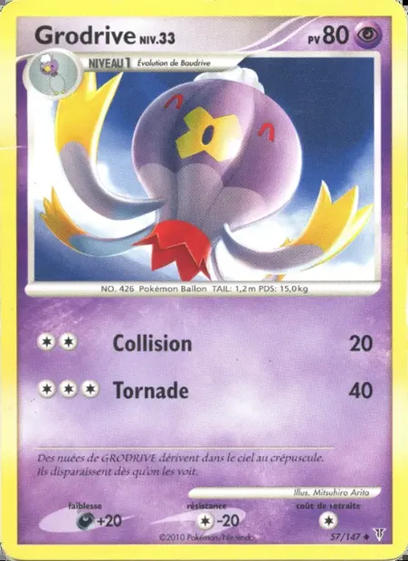 Grodrive, carte Pokémon SV 57 — extension Vainqueurs Suprêmes
