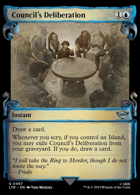 Council's Deliberation, Magic card LTR 497 — The Lord of the Rings: Tales of Middle-earth set