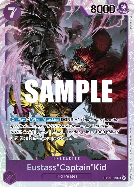 Eustass "Captain" Kidd, carte One Piece ST10-013 — extension The Three Captains