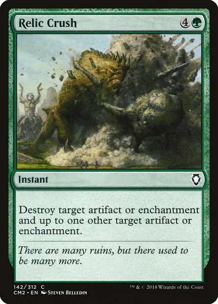 Relic Crush, Magic card CM2 142 — Commander Anthology Volume II set