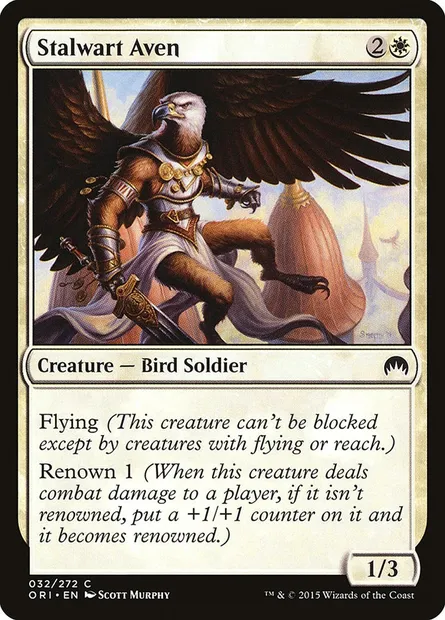 Stalwart Aven, Magic card ORI 32 — Magic Origins set