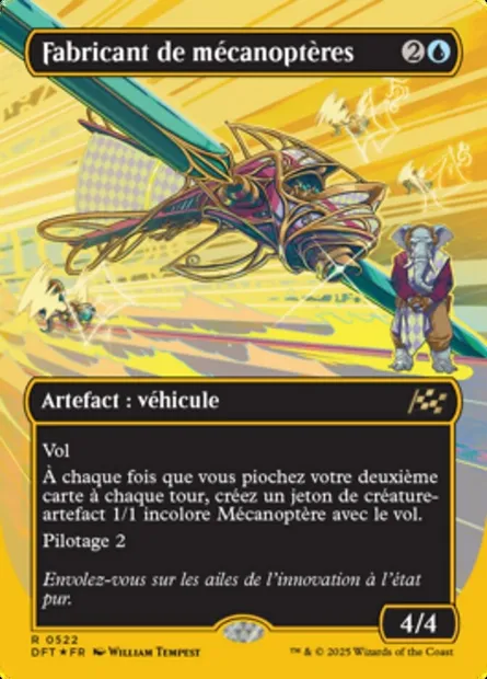 Fabricant de mécanoptères, carte Magic DFT 522 — extension Aetherdrift