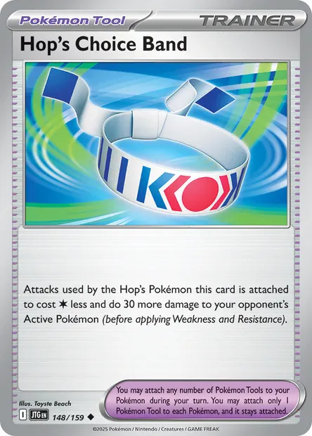 Hop's Choice Band, Pokémon card JTG 148 — Journey Together set